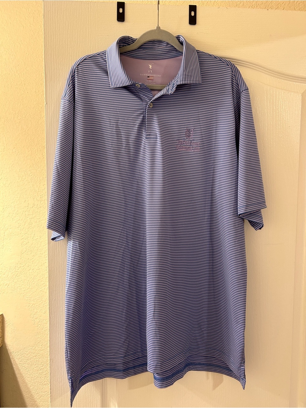 Fairway & Greene Blue Striped Polo